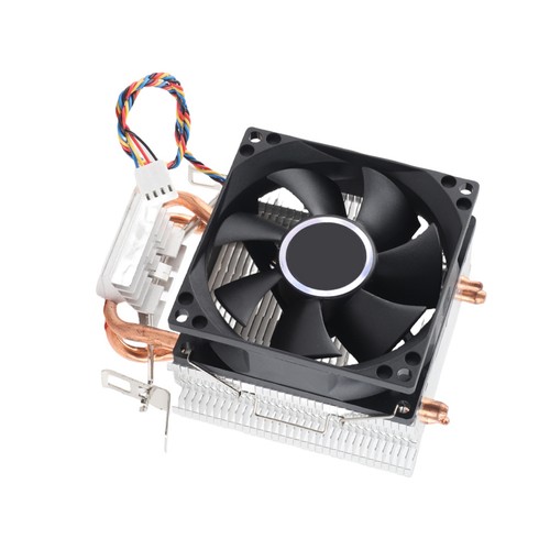 Mini CPU Cooler 2 Heatpipes High Air Low Noise Fan Radiator For 775AMD/ NEW - Afbeelding 5 van 9
