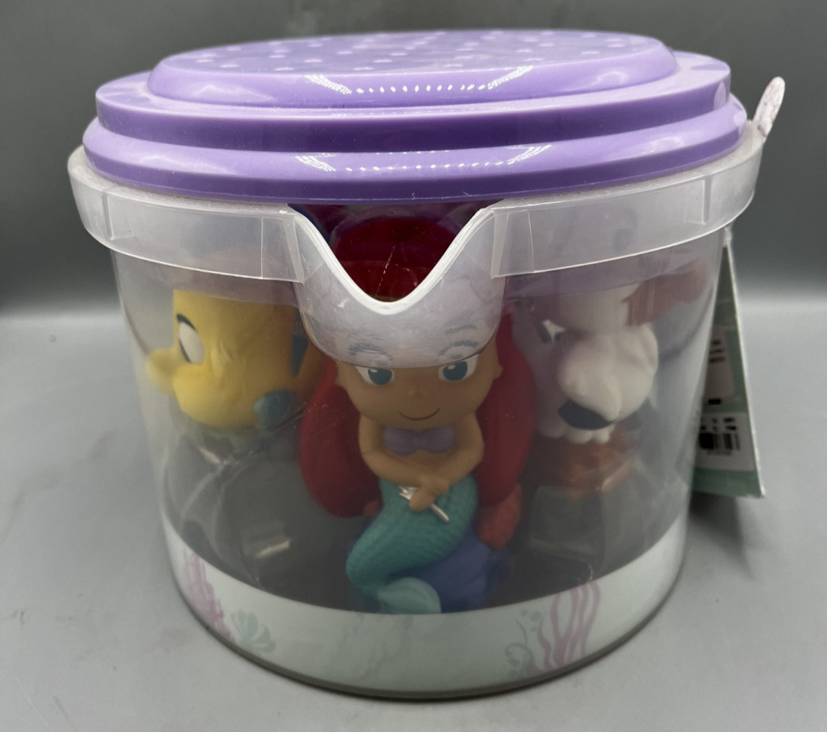Licensed Squirters Bath Bucket Set, Ariel and Friends 5 pc. Brand NEW