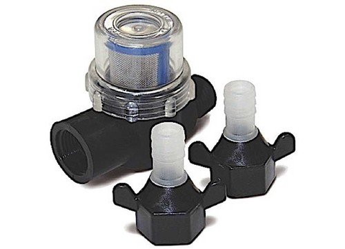 Flow Max 689059 - Pump In-Line Screen Filter woth Connectors for 12V ...