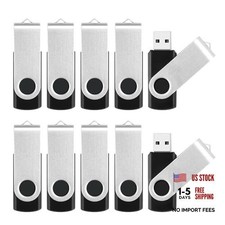 Flash Drive 10 Pack Thumb Drive, USB2.0 Memory Stick Jump 16GB 10 Pack Black