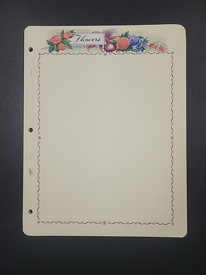 Original White Ace Album Pages For Flower Topical 15 Pack    Free Shipping