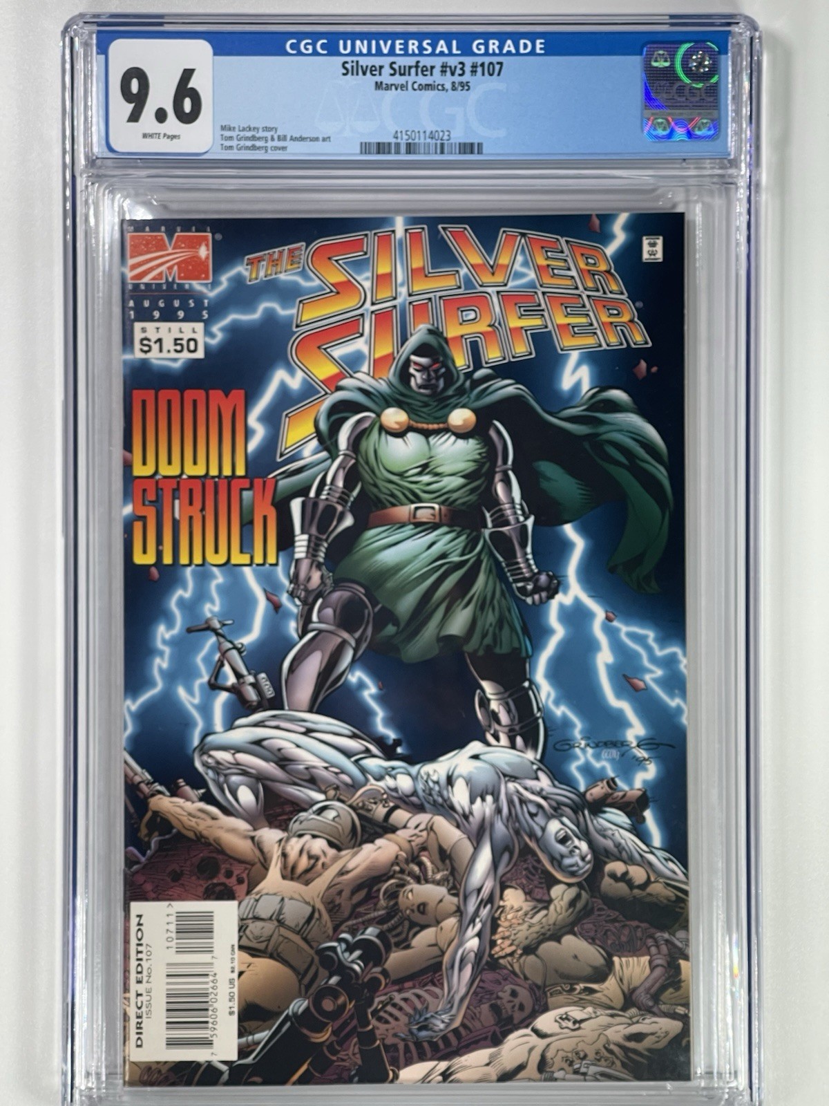 The Silver Surfer #107 CGC 9.6 white pages  Dr Doom Cover