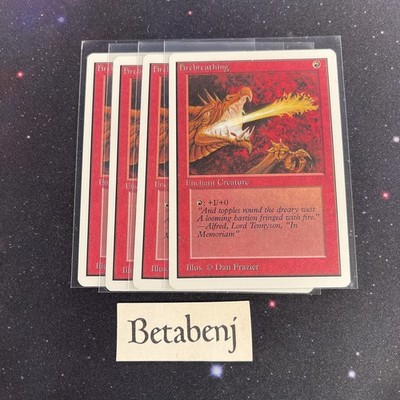 1x MTG Unlimited Firebreathing from Estate Collection