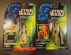 Star Wars Power of the Force Princess Leia and Endor Han Solo Action Figures MOC