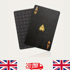 Black Diamond Professional Plastic Card Playing Cards Deck Poker Waterproof Game