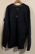 Kutting Weight Sauna Shirt Mens 6X Black Neoprene Athletic Logo Side Zip