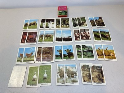 Vintage W. H. Smith Farmyard Esel Kartenspiel