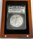 2011 American Silver Eagle 25th Anniversary ANACS MS70 First Day of Issue w/Box