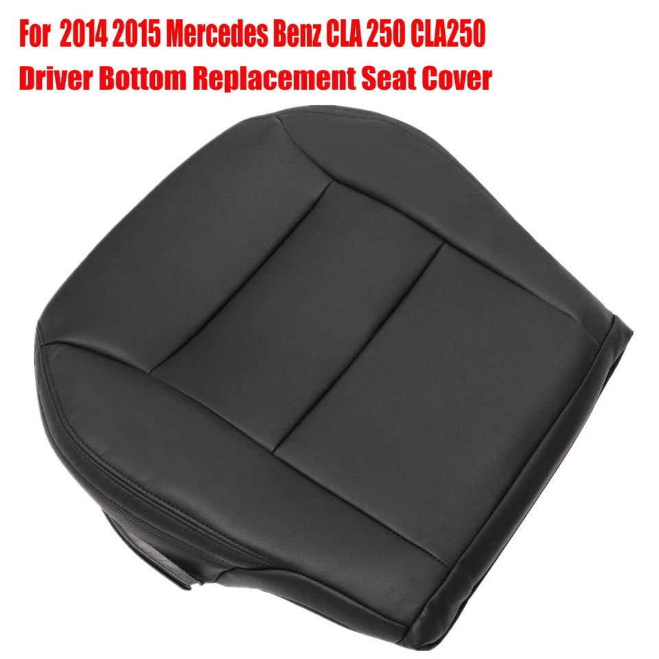 Cubierta de asiento negra inferior del conductor para Mercedes Benz CLA250 2014 2015 de repuesto Foto 4 de 4