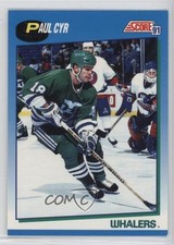 1991-92 Score Canadian Paul Cyr #413 0a4