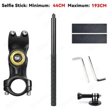Motorcycle Bicycle Selfie Stick Monopod Mount Handlebar Bracket for Insta360 X5