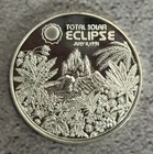 1 oz .999 Silver ~ 1991 Total Solar Eclipse ~ Hawaii Dala Bullion Round
