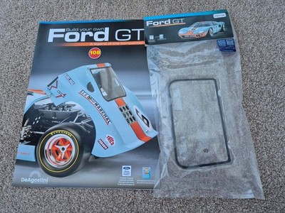 Maßstab 1:8 Deagostini Bauen Sie Ihren eigenen Ford GT40 AUTOAUSGABE TEIL 108 + MAGAZIN