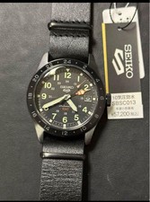 Brand new unused SEIKO 5 SBSC013 GMT wristwatch