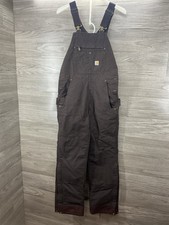 Carhartt Women's Washed Duck Insulated Bib Overall OR4031-W, Small 4-6 Reg