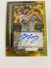 2025 Topps Gilded Collection Grant McCray Auto /75