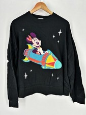 Walt Disney World Sweater Plus 1X Black Minnie Mouse Play In The Park Astro NWT