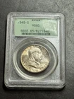 1949 S Franklin Half Dollar PCGS MS65 OGH Old Green Holder Toned Toning (3451)