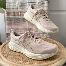 ASICS Gel-Cumulus 27 Mineral Beige Yellow Road Running Sneakers Women’s 11