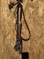 AMAZING QUALITY SINGLE EAR HEADSTALL REINSMAN TEARDROP BIT WESTERN BRIDLE