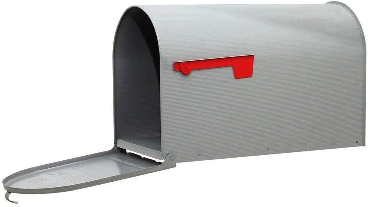 Jumbo Post Mount Mailbox Galvanized Steel Extra Large Rural Mail Box