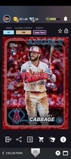 Topps Bunt 24 - Trey Cabbage Flash Pack Exclusive Red Super Rare DIGITAL