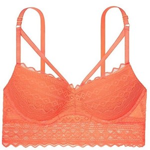 orange lace bralette