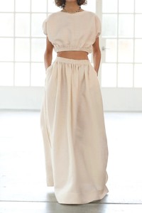 crop top and skirt set for wedding