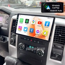 10.1" Apple CarPlay Android 13 Radio GPS Stereo FM For 09-12 RAM 1500 2500 3500
