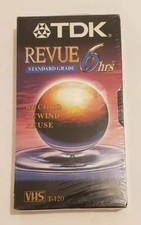 1 TDK Revue Premium Quality T-120 6 Hours Blank VHS Recording Video Tape NEW