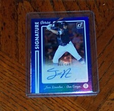 2017 Panini Donruss Signature Series Blue 4/199 Jose Rondon #SS-JR Auto