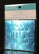 Celebrate It Easter Foil Candy Wrappers 60pc  4" x 4" Blue Pink Purple New