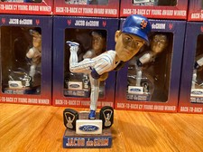 Jacob DeGrom Back To Back Cy Young SGA 2020 Mets Bobblehead Statue Figurine NIB