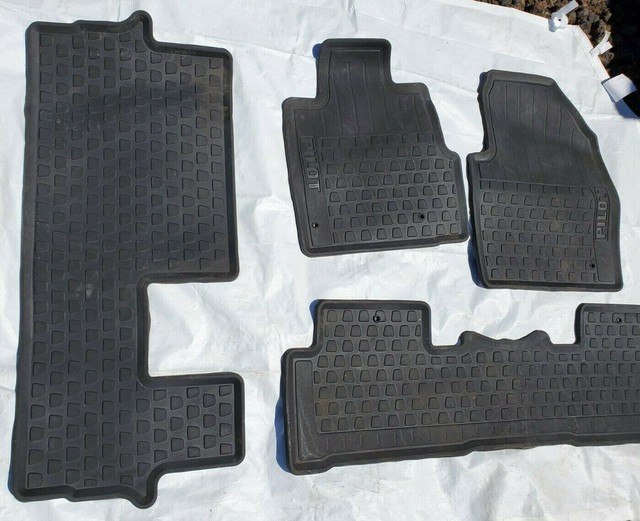 20092015 Genuine Honda Pilot Carpet Floor Mats Rugs Gray for sale