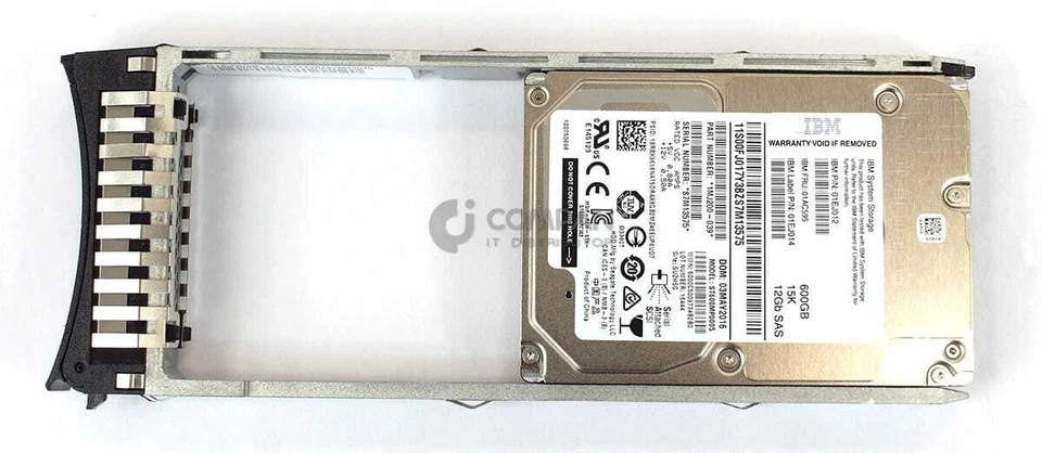 01AC595 IBM HDD 600GB 15K SAS 12G 2.5"  HOT-SWAP FOR STORWIZE V5000 G2 - Image 2 of 4