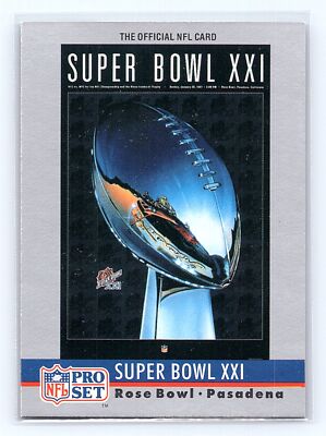1990 Pro Set #21 Super Bowl XXI Super Bowl Collectibles | eBay