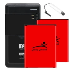 High Grade 2x 5320mAh Lithium Battery Universal Charger Stylus for LG V20 US996