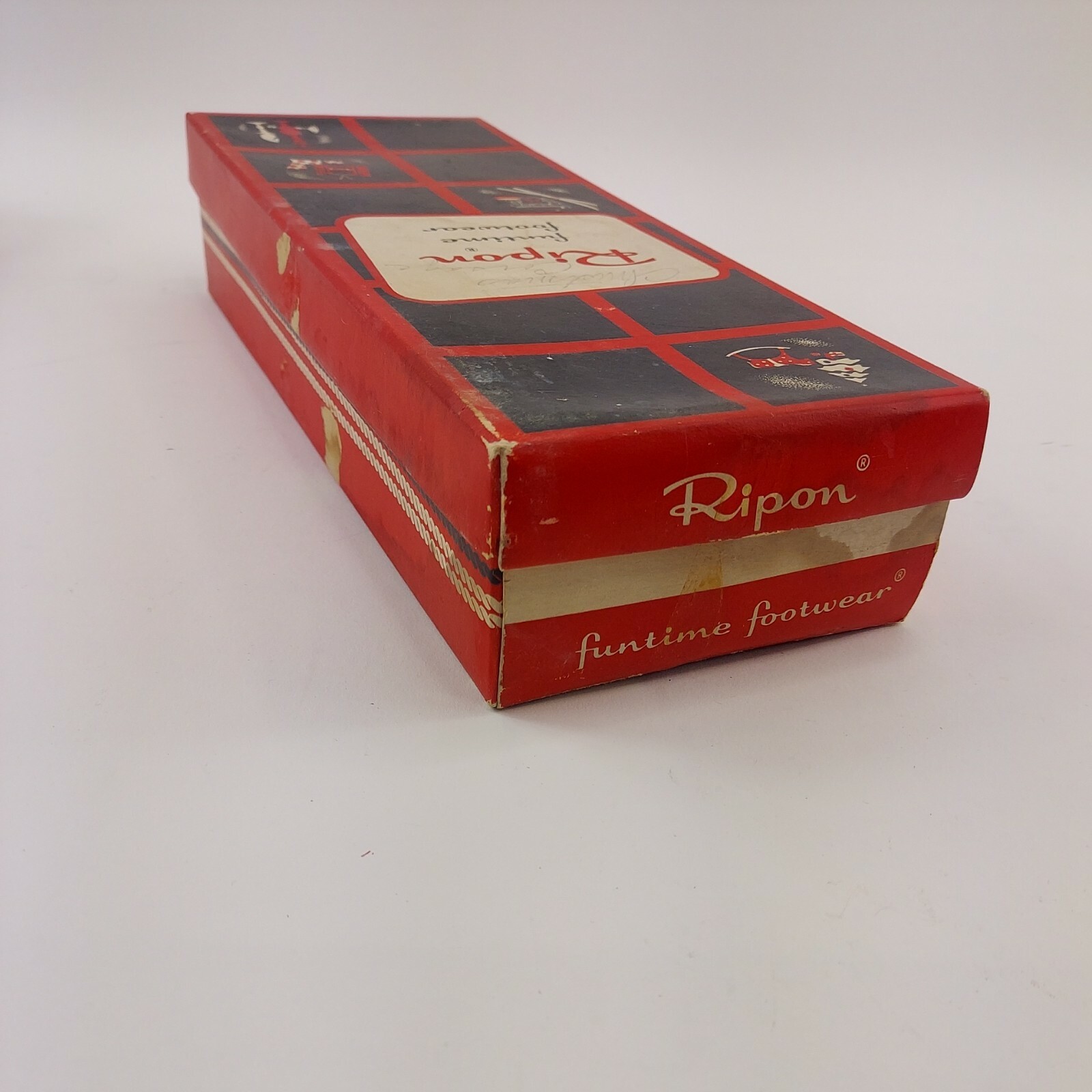 SAOLA Vintage 1950s Ripon Funtime Footwear ORIGINAL EMPTY BOX ONLY for Black Sz 10