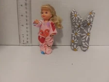 Doll Clothes Handmade to fit 4" Kelly & Tommy  doll- 2-Footsie Pjs E12