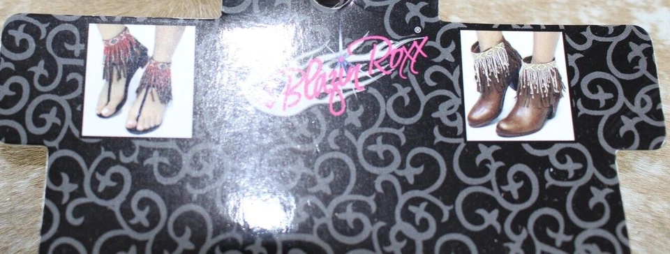 Blazin Roxx Womens Accessory 11 X 4.75 in Beaded Turquoise Sandals Jewelry - Image 2 of 4