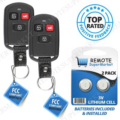 2 Replacement for PLNBONTEC-T009 2003 2004 2005 Kia Sorento Remote Car Key Fob
