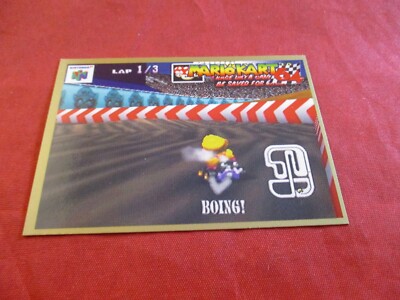 Wario Stadium (NE) #58 Nintendo Power Mario Kart 64 N64 Power Tip Trading Card