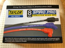 New Taylor Spark Plug Wire Set Black Taylor Cable 73053 Universal 135-degree New Taylor Spark Plug Wire Set Black Taylor Cable 73053 Universal 135-degree