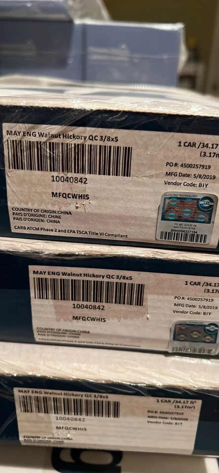 Mayflower Hardwood Hickory English Walnut 5/16” X 5” - Image 3 of 4