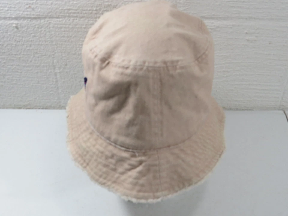 David and Young Bucket Hat Unisex One Size Beige Cotton Embroidered - Image 3 of 4