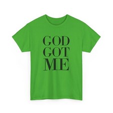 God Got Me Christian Tee, Faith Gift, Religious Shirt, Unisex Cotton T-Shirt NWT