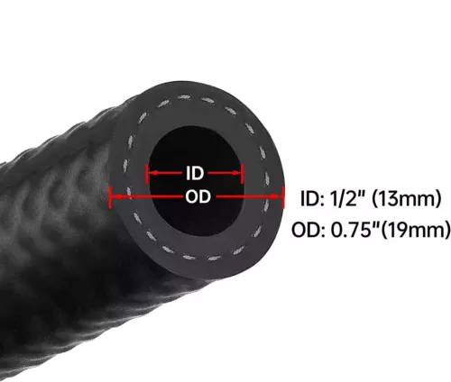 3/8" 5/16" 1/4" 25FT SAE 30R7 NBR Rubber Gasoline/Diesel/Engine Oil/Fuel Line - Picture 19 of 27