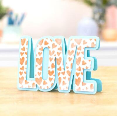 LOVE Letter Metal Cutting Dies Scrapbooking Craft Word Embossing Stencil Mould 