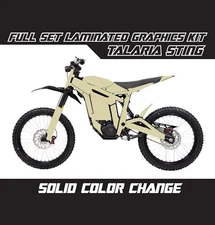 TALARIA STING Solid Color Change Beige Khaki Graphics Stickers Wrap Decals Set