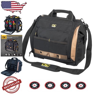 Adjustable Shoulder Strap Multi-Compartment Tool Carrier - 13'' for Professionals